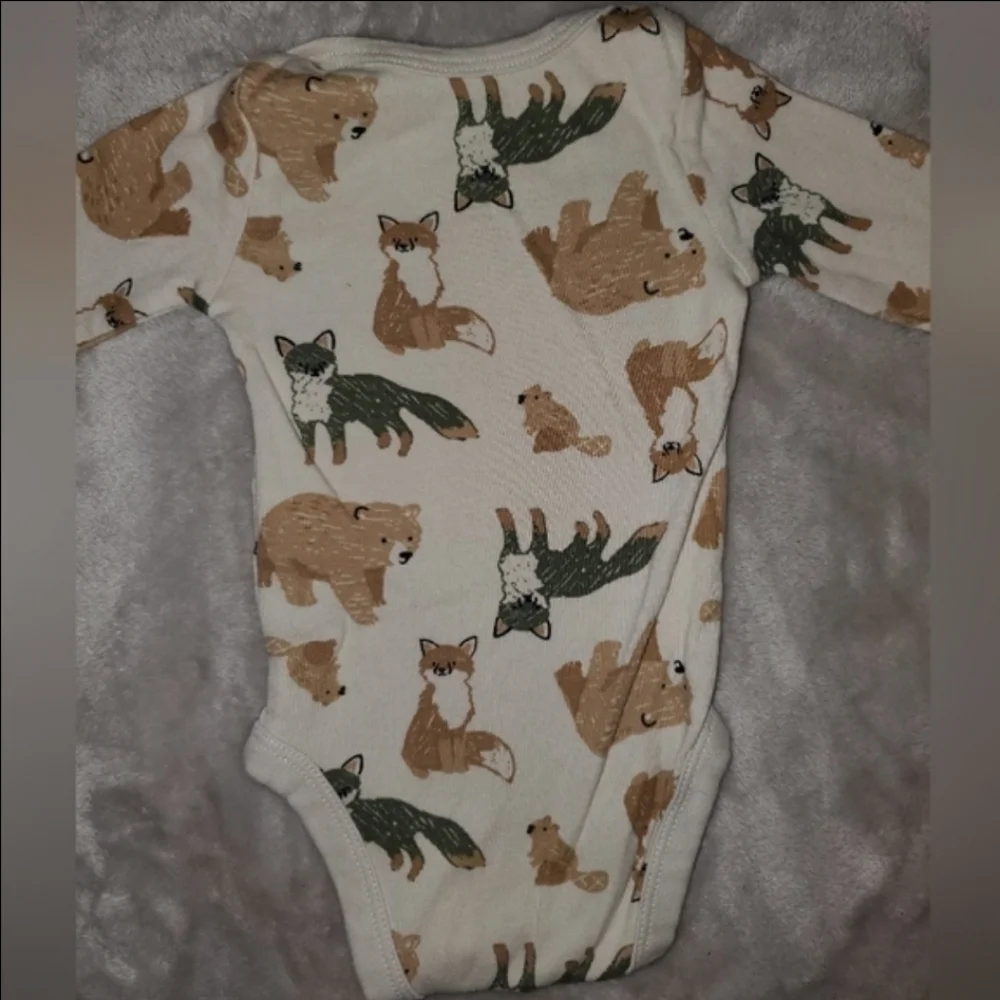 5 for $25 | Just One You by Carter's Woodland Animals Long Sleeve Onesie